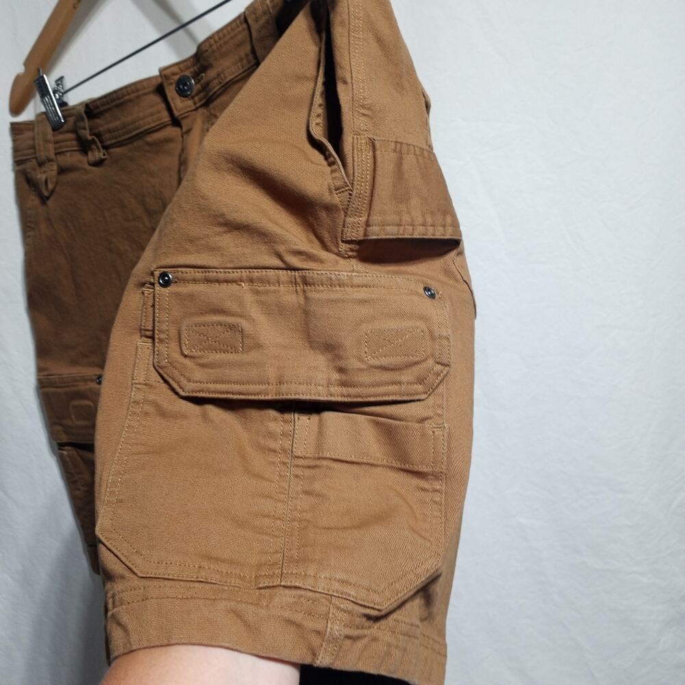 Duluth Trading Co Men's Flex Fire Hose Brown Cargo Shorts Size 42 Inseam 9" - Picture 3 of 7